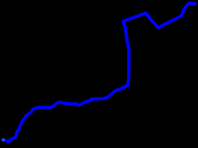 Mikulovice - Třebíč 0.06 - 0.1 µSv/h