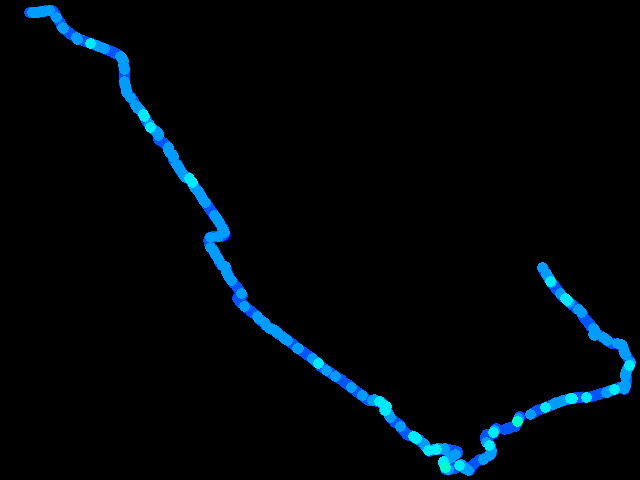 Brno - walk 0.04 - 0.43 µSv/h